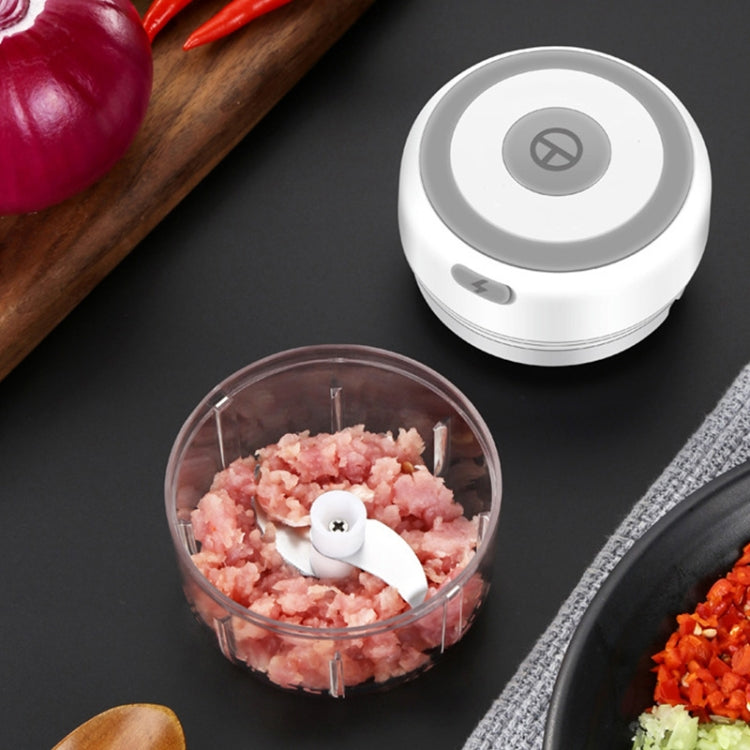 ZM-14 Household Mini Wireless Electric Garlic Masher, White 100ml, Green 100ml, Pink 100ml, High Cup White 250ml, High Cup Green 250ml, High Cup Pink 250ml, White Glass 300ml, Green Glass 300ml, Pink Glass 300ml, White High Cup 250ml + Small Cup 100ml�...
