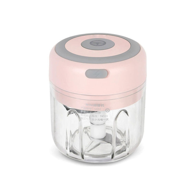 ZM-14 Household Mini Wireless Electric Garlic Masher, White 100ml, Green 100ml, Pink 100ml, High Cup White 250ml, High Cup Green 250ml, High Cup Pink 250ml, White Glass 300ml, Green Glass 300ml, Pink Glass 300ml, White High Cup 250ml + Small Cup 100ml�...