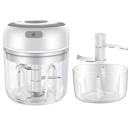 ZM-14 Household Mini Wireless Electric Garlic Masher, White 100ml, Green 100ml, Pink 100ml, High Cup White 250ml, High Cup Green 250ml, High Cup Pink 250ml, White Glass 300ml, Green Glass 300ml, Pink Glass 300ml, White High Cup 250ml + Small Cup 100ml�...