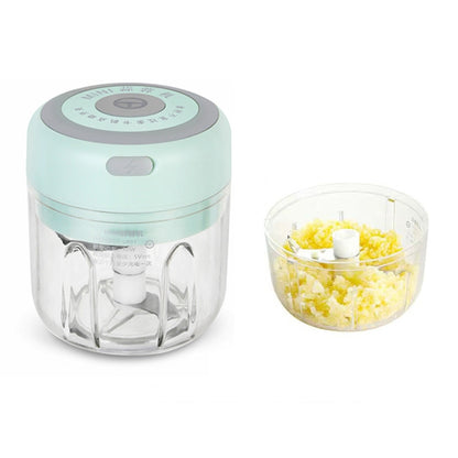 ZM-14 Household Mini Wireless Electric Garlic Masher, White 100ml, Green 100ml, Pink 100ml, High Cup White 250ml, High Cup Green 250ml, High Cup Pink 250ml, White Glass 300ml, Green Glass 300ml, Pink Glass 300ml, White High Cup 250ml + Small Cup 100ml�...