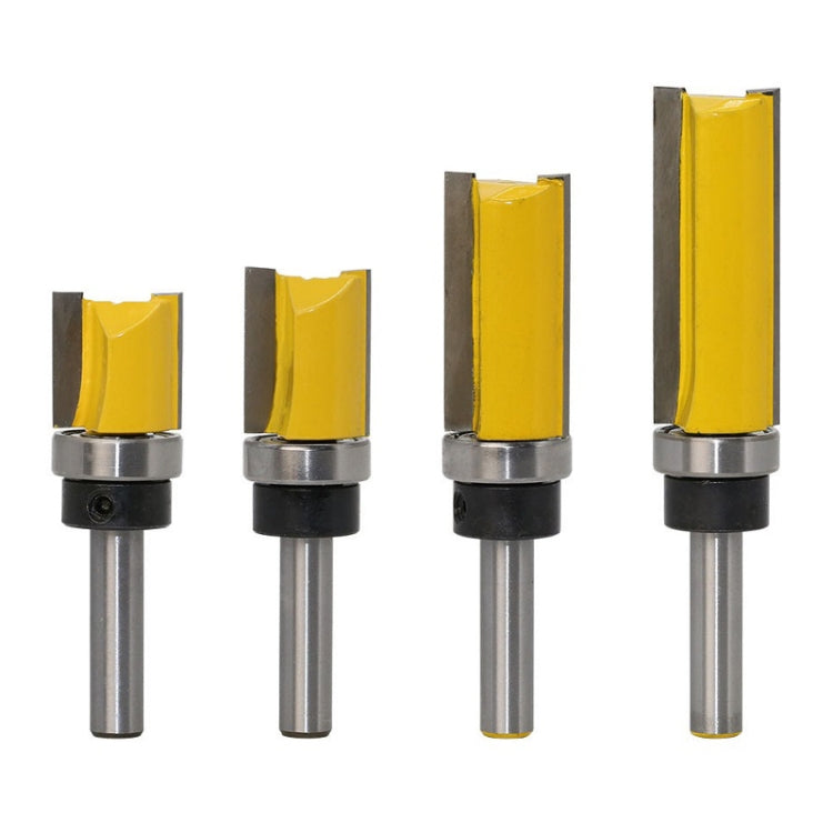 8MM Shank Copy Type Trimming Knife Straight Edge Engraving Machine Milling Cutter, 8x3/4x20mm, 8x3/4x25mm, 8x3/4x38mm, 8x3/4x50mm, 4PCS/Set