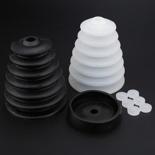 2 PCS Electric Hammer Dust Cover Dust Collection Bowl Impact Drill Accessories, Dust Cover(Black), Dust Cover(White)