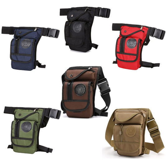 HaoShuai 325 Multi-Function Nylon Leg Bag Mountaineering Outdoor Travel Sports Convenient Waist Bag, Blue, Black, Red, Army Green, Brown, Khaki