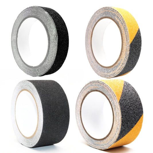 Sands Anti-Slip Tape Ground Sticking Line Wear-Resistant Stair Step Warning Tape, Black 2.5cm x 5m, Black Yellow 2.5cm x 5m, Black 5cm x 5m, Black Yellow 5cm x 5m