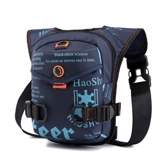 HaoShuai 5126 Outdoor Riding Leg Bag Multifunctional Sports Men Chest Bag Portable Waist Bag Messenger Bag, Navy Blue, Black, Army Green, Dark Green