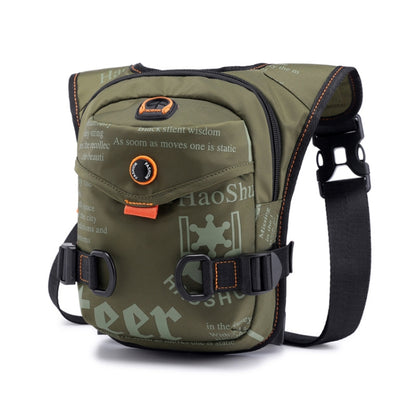 HaoShuai 5126 Outdoor Riding Leg Bag Multifunctional Sports Men Chest Bag Portable Waist Bag Messenger Bag, Navy Blue, Black, Army Green, Dark Green