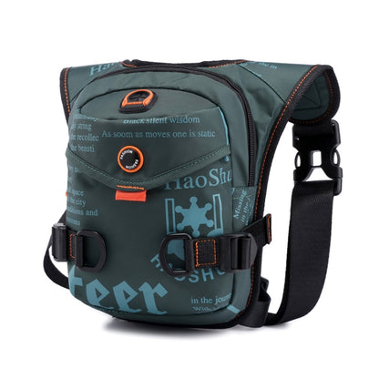 HaoShuai 5126 Outdoor Riding Leg Bag Multifunctional Sports Men Chest Bag Portable Waist Bag Messenger Bag, Navy Blue, Black, Army Green, Dark Green