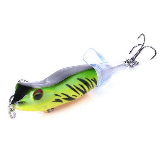 HENGJIA PE021 9.5cm/11g Frog Water Tartr Wood Bait Road Sub-Propeller Fish Bait