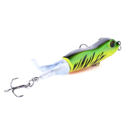 HENGJIA PE021 9.5cm/11g Frog Water Tartr Wood Bait Road Sub-Propeller Fish Bait