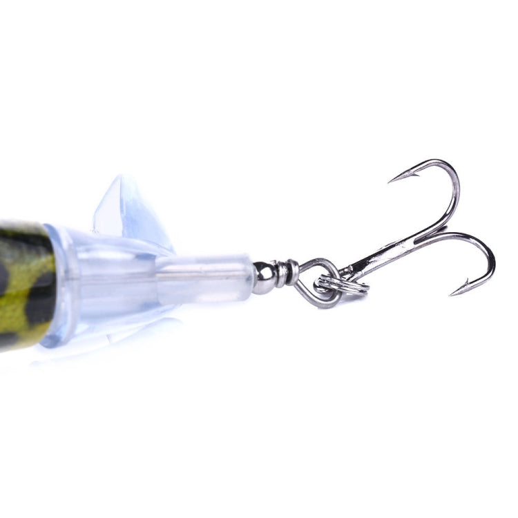 HENGJIA PE021 9.5cm/11g Frog Water Tartr Wood Bait Road Sub-Propeller Fish Bait