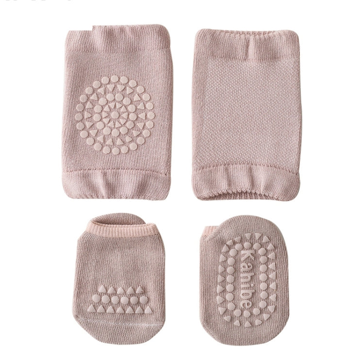 Summer Children Knee Pads Baby Floor Socks Baby Non-Slip Crawling Sports Protection Suit, S 0-1 Years Old, M 1-3 Years Old