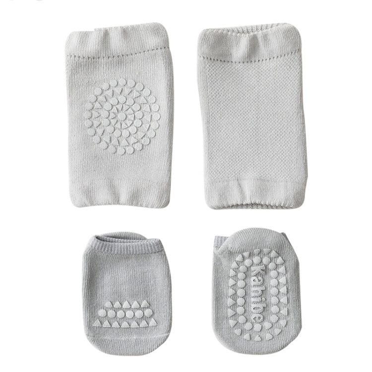 Summer Children Knee Pads Baby Floor Socks Baby Non-Slip Crawling Sports Protection Suit, S 0-1 Years Old, M 1-3 Years Old