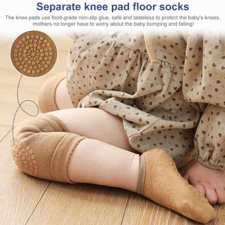 Summer Children Knee Pads Baby Floor Socks Baby Non-Slip Crawling Sports Protection Suit, S 0-1 Years Old, M 1-3 Years Old