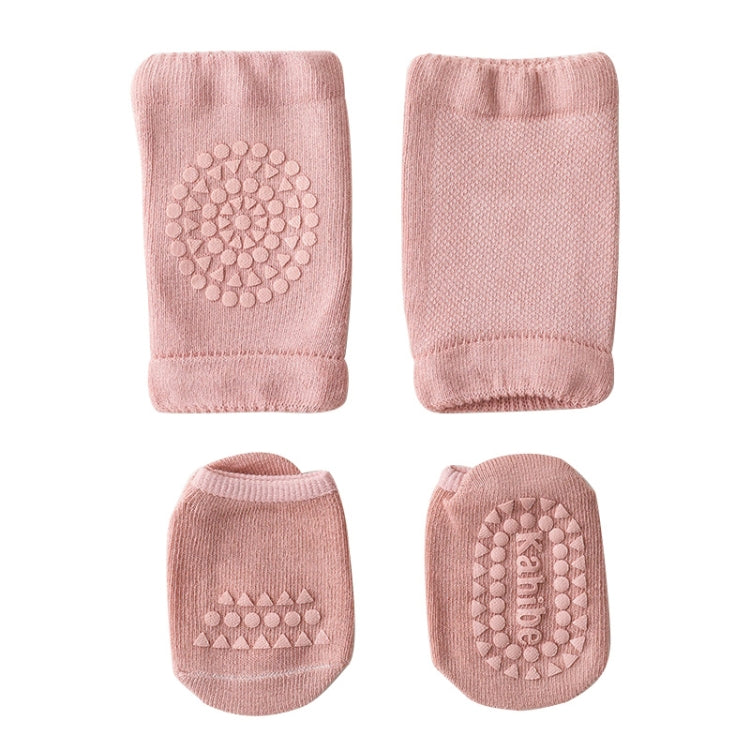 Summer Children Knee Pads Baby Floor Socks Baby Non-Slip Crawling Sports Protection Suit, S 0-1 Years Old, M 1-3 Years Old