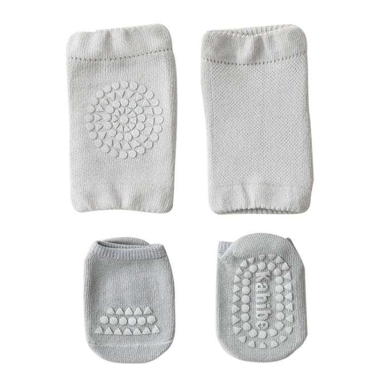 Summer Children Knee Pads Baby Floor Socks Baby Non-Slip Crawling Sports Protection Suit, S 0-1 Years Old, M 1-3 Years Old