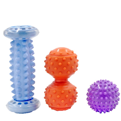 Massage Ball Plantar Fascia Ball Muscle Relaxation Fitness Ball Hand Holding Ball,Style:, Set 1, Foot Massage Wheel, Set 2, Blue Foot Bottom + Bump Peanut Ball + 7cm Tattan, Green Foot Bottom + Bump Peanut Ball + 7cm Tattan�����������������������������...