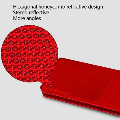 50 PCS Car Body Reflective Stickers Plastic Reflective Strip Reflector Truck Reflective Tablet