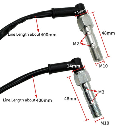 Motorcycle Accessories Disc Brake Pad M10 Hydraulic Brake Switch Double Hole Hydraulic Brake Switch, M10 x 1.25mm, M10 x 1.00mm