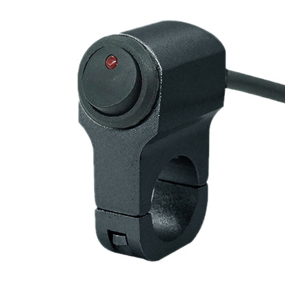 Motorcycle Aluminum Alloy Modified Handle Switch With Indicator Spotlights Fog Lights Headlights Power-Off Switch, Black, Silver