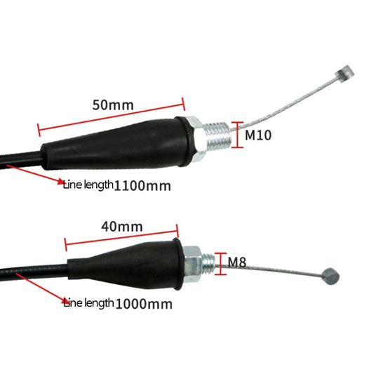 4 PCS Motorcycle Off-Road Vehicle Modification Accessories Handle Throttle Line, M8, M10