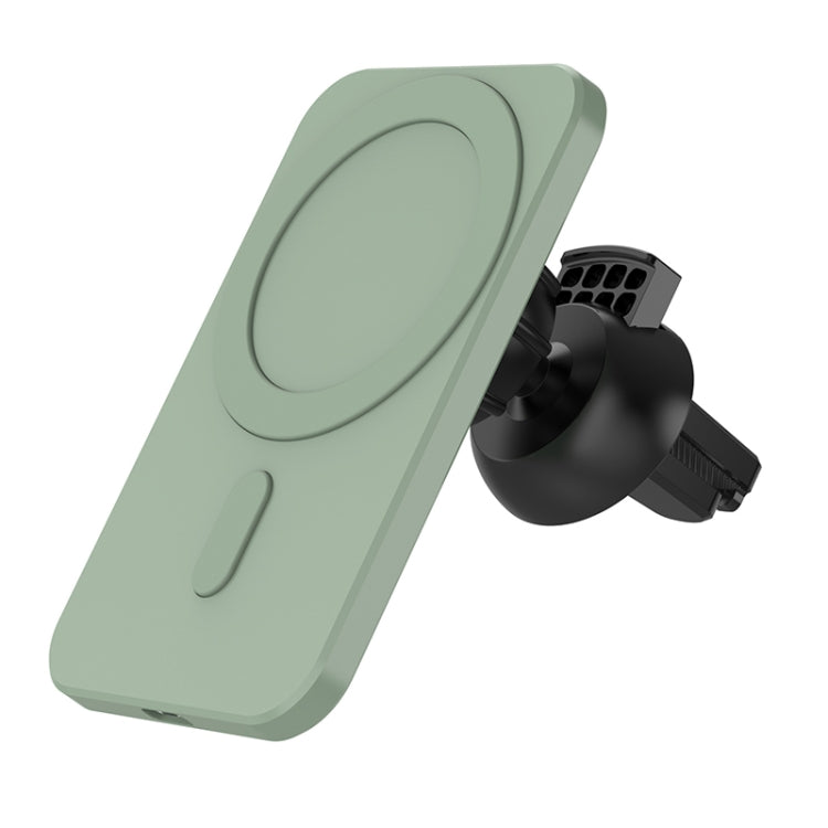 N16 10W Car Air Outlet + Suction Cup Magsafe Magnetic Wireless Charger Mobile Phone Holder For IPhone 12 Series