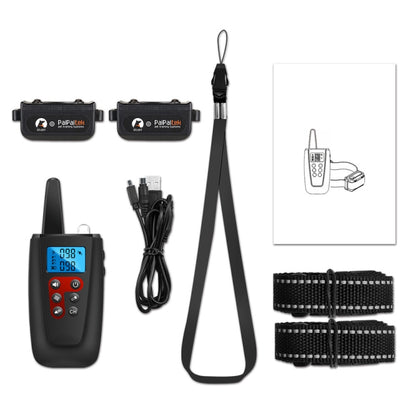 جهاز تدريب الكلاب PaiPaitek PD526V-2 1 في 2، 100 سرعة، اهتزاز صوتي، جهاز تحكم عن بعد، جهاز مضاد للنباح، طوق تحكم إلكتروني عن بعد، PD526V-2