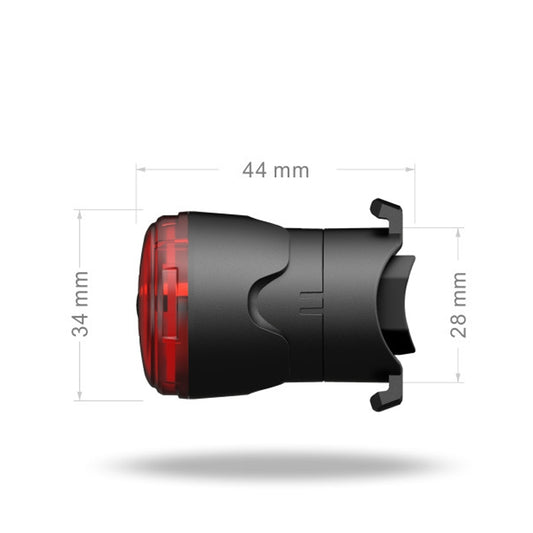 Portable Intelligent Sensing Brake Light Safety Warning Light USB Charging Waterproof Lamp With Electricity Display Taillight