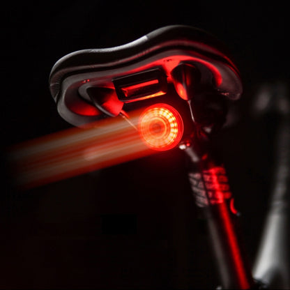 Portable Intelligent Sensing Brake Light Safety Warning Light USB Charging Waterproof Lamp With Electricity Display Taillight