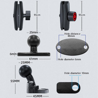 Motorcycle Metal Navigation Mobile Phone Bracket,Style:, Rearview Mirror Installation (Anti-theft), Rearview Mirror Installation (Hand Twist), Thin Tube Fixation (Anti-theft), Thin Tube Fixation (Hand Twist), Handle Installation (Anti-theft)�����������...