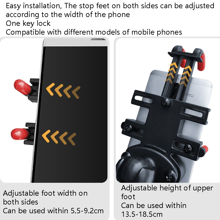Motorcycle Metal Navigation Mobile Phone Bracket,Style:, Rearview Mirror Installation (Anti-theft), Rearview Mirror Installation (Hand Twist), Thin Tube Fixation (Anti-theft), Thin Tube Fixation (Hand Twist), Handle Installation (Anti-theft)�����������...