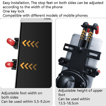 Motorcycle Metal Navigation Mobile Phone Bracket,Style:, Rearview Mirror Installation (Anti-theft), Rearview Mirror Installation (Hand Twist), Thin Tube Fixation (Anti-theft), Thin Tube Fixation (Hand Twist), Handle Installation (Anti-theft)�����������...