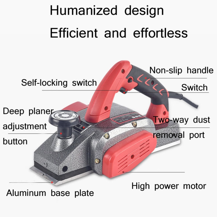Portable Multifunctional Electric Wood Planer Household Desktop Woodworking Electric Push Planing Tool,EU Plug, Plastic Body 1900B, Deluxe Aluminum Body 82 (Plastic Packaging), Deluxe Aluminum Body 82 (Carton Packaging)���������������������������������...