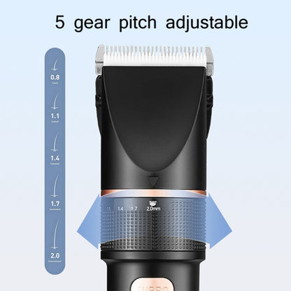 TURBO Men Electric Hair Trimmer LCD Digital Display Hair Clipper