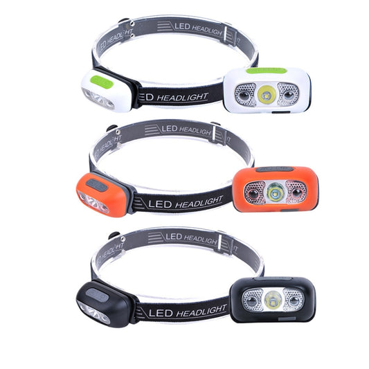 Smart Sensor Outdoor USB Headlight LED Portable Strong Light Night Running Headlight, Black 3W 100LM, White 3W 100LM, Orange 3W 100LM, White 5W 140LM, Orange 5W 140LM