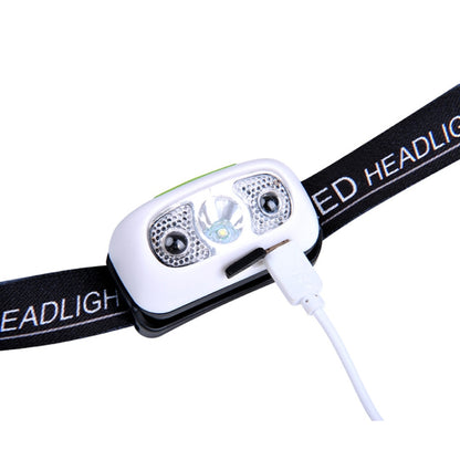 Smart Sensor Outdoor USB Headlight LED Portable Strong Light Night Running Headlight, Black 3W 100LM, White 3W 100LM, Orange 3W 100LM, White 5W 140LM, Orange 5W 140LM