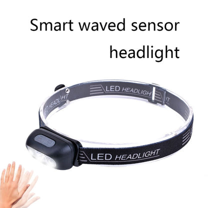 Smart Sensor Outdoor USB Headlight LED Portable Strong Light Night Running Headlight, Black 3W 100LM, White 3W 100LM, Orange 3W 100LM, White 5W 140LM, Orange 5W 140LM