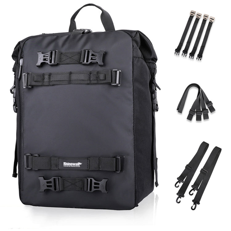 Rhinowalk Multi-Function Motorcycle Rear Seat Bag Combination Rear Shelf Pannier, Black 10L, Yellow 10L, Black 20L, Yellow 20L, Black 30L, Yellow 30L