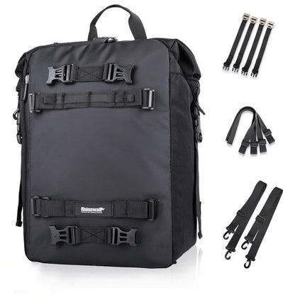 Rhinowalk Multi-Function Motorcycle Rear Seat Bag Combination Rear Shelf Pannier, Black 10L, Yellow 10L, Black 20L, Yellow 20L, Black 30L, Yellow 30L