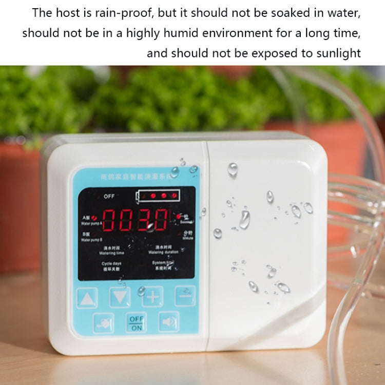 G89456 Solar Intelligent Voice Timing Automatic Flower Watering Device Lazy Plant Dripper, Single Pump 10 Sets, Single Pump 15 Sets, Double Pump 15 Sets 10M Tube, Double Pump 20 Sets Drop 15M Tube, Double Pump 30 Sets 20M Tube