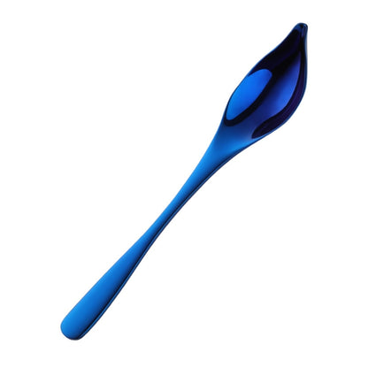 Household Kitchen Stainless Steel Seasoning Spoon 304 Thickened Tip Oil Spoon Mounting Spoon,Color: