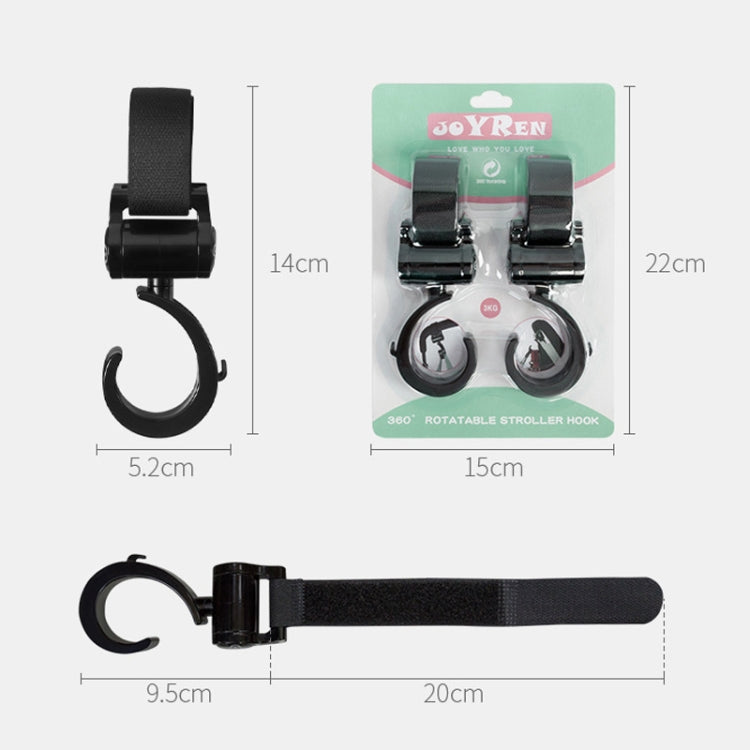 JOYREN 2pcs/Set Baby Stroller Non-Slip And Durable Hook