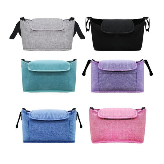 Stroller Storage Hanging Bag Multifunctional Large Capacity Stroller Bag, Linen Gray, Linen Black, Linen Powder, Linen Purple, Linen Green, Linen Blue