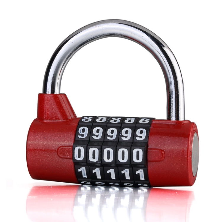 Large 5 Digit Combination Gym Cabinets Password Lock Tool Box Door Padlock, 5 Digit (Blue), 5 Digit (Red), 5 Digit (Black), 5 Digit (Silver)