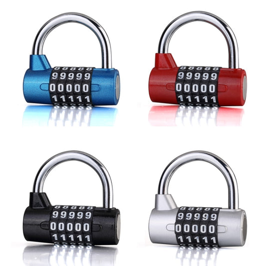 Large 5 Digit Combination Gym Cabinets Password Lock Tool Box Door Padlock, 5 Digit (Blue), 5 Digit (Red), 5 Digit (Black), 5 Digit (Silver)