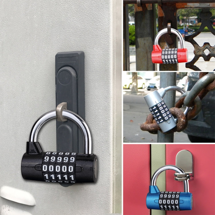 Large 5 Digit Combination Gym Cabinets Password Lock Tool Box Door Padlock, 5 Digit (Blue), 5 Digit (Red), 5 Digit (Black), 5 Digit (Silver)