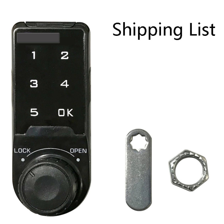 Open Hole Steel Cabinet File Cabinet Electronic Lock  Drawer Mailbox Gym Cabinet Door Password Lock, 20mm, 30mm