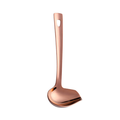 304 Stainless Steel Oil Spoon Thickened Soup Spoon Pouring Sauce Spoon, Soup Spoon (Silver), Soup Spoon (Magic Colorful), Soup Spoon (Golden), Soup Spoon (Rose Gold), Soup Spoon (Magic Red)