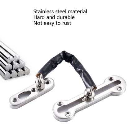 Thickened Anti-Theft Chain Stainless Steel Door Bolts Hotel Room Door Chain Buckle, Specification: Large (Black), Large (Silver), Large (Gold), Large (Red Bronze), Large (Green Bronze), Medium (Stainless Steel Color), Large (Black)
