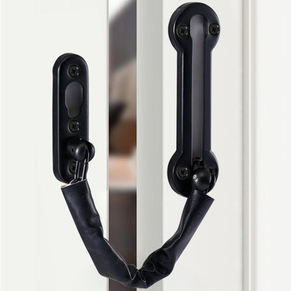 Thickened Anti-Theft Chain Stainless Steel Door Bolts Hotel Room Door Chain Buckle, Specification: Large (Black), Large (Silver), Large (Gold), Large (Red Bronze), Large (Green Bronze), Medium (Stainless Steel Color), Large (Black)