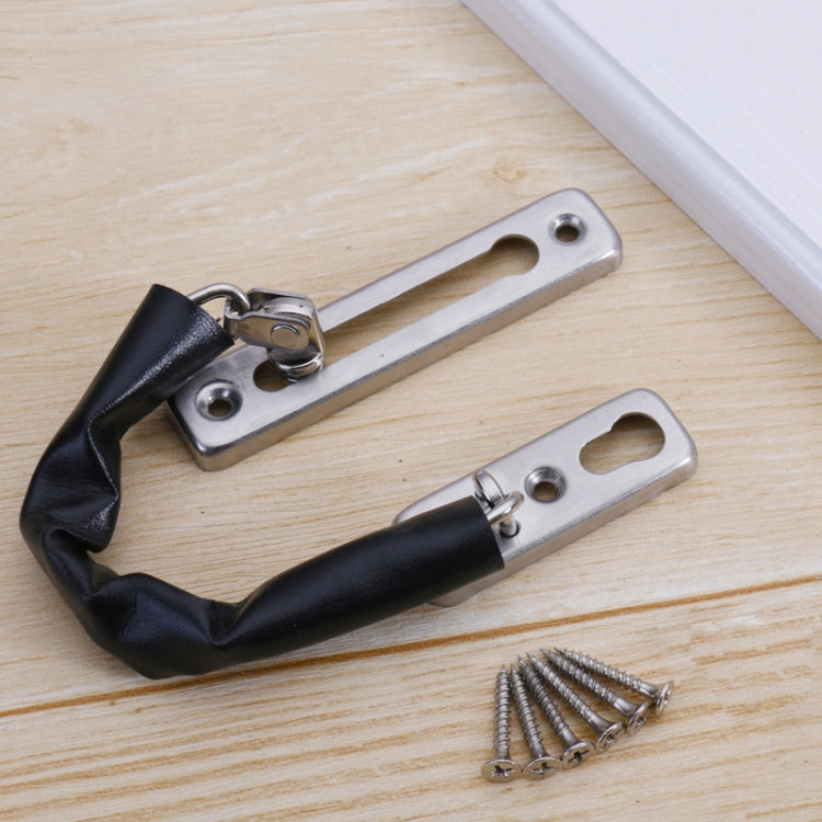 Thickened Anti-Theft Chain Stainless Steel Door Bolts Hotel Room Door Chain Buckle, Specification: Large (Black), Large (Silver), Large (Gold), Large (Red Bronze), Large (Green Bronze), Medium (Stainless Steel Color), Large (Black)